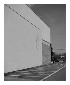 The side of the Walgreens building in Caribou, Maine.