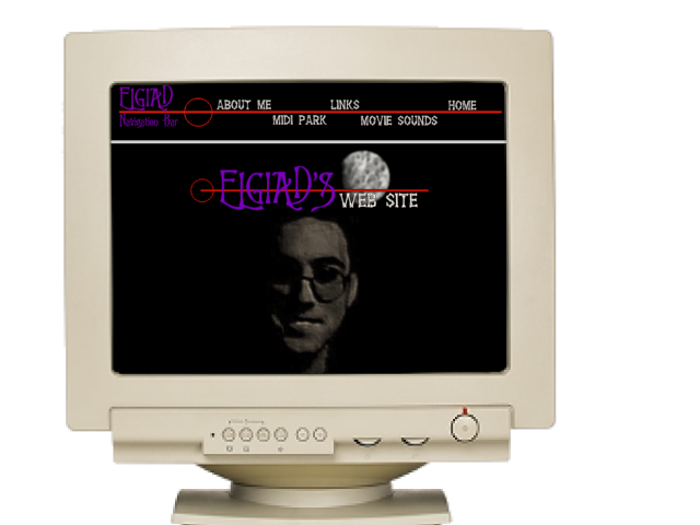 A screenshot of my personal homepage hosted on GeoCities back in high school.