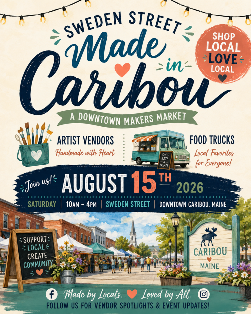 An AI-generated flyer for a fictional craft fair. Made for illustrative purposes.